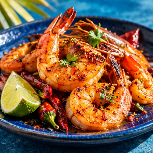 Camarones con limón
